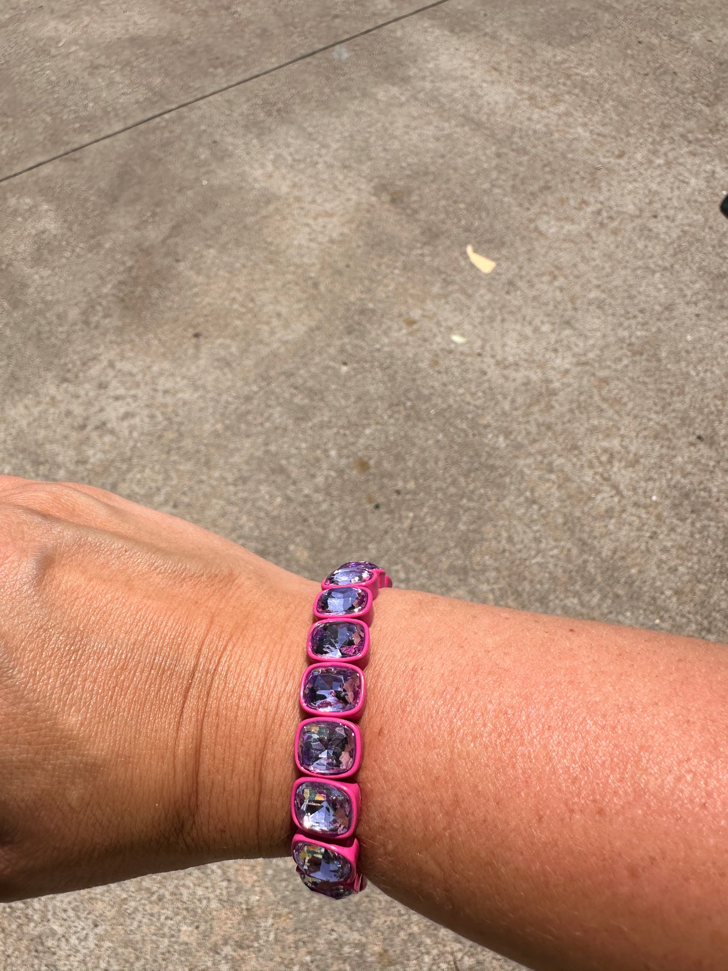 Pink Large Rectangle Stones