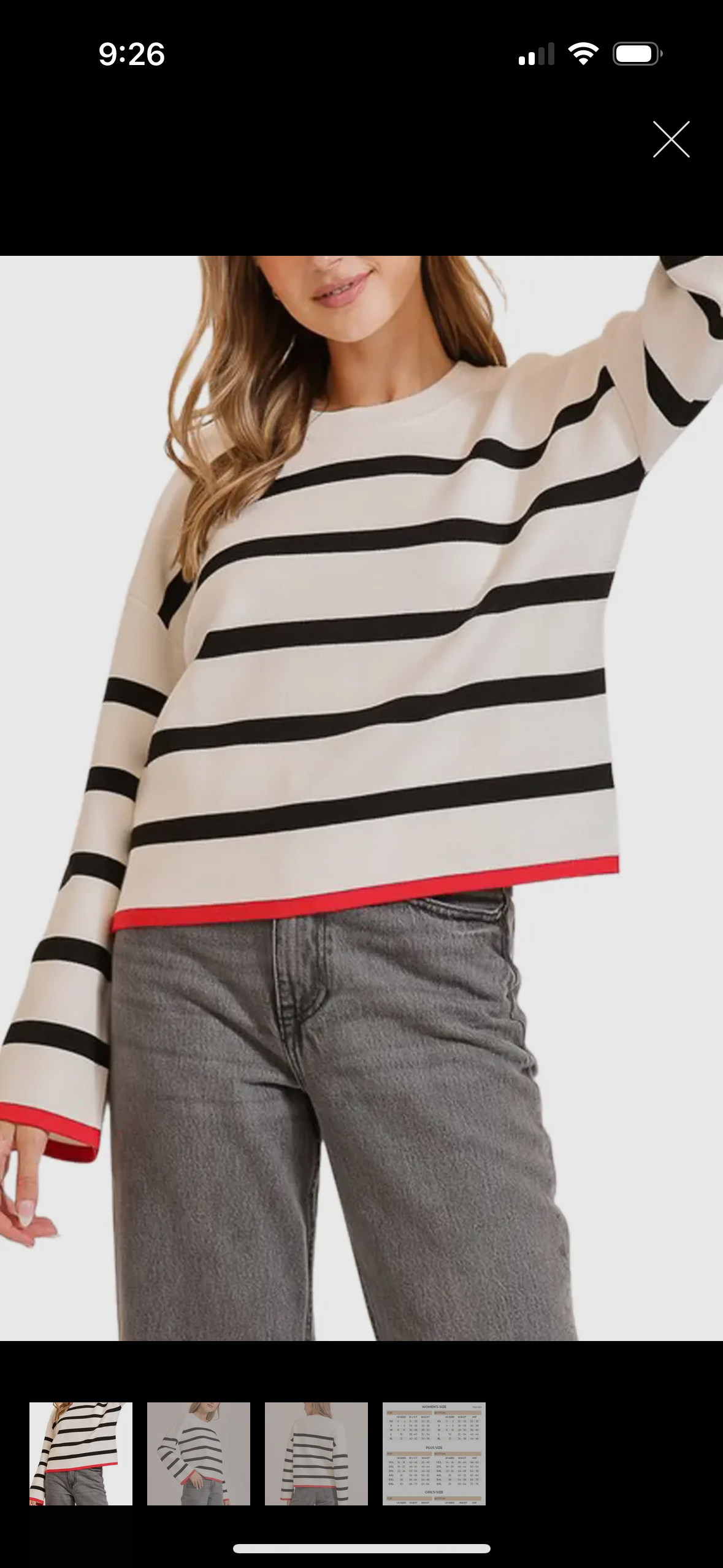 Madilyn Striped Sweater