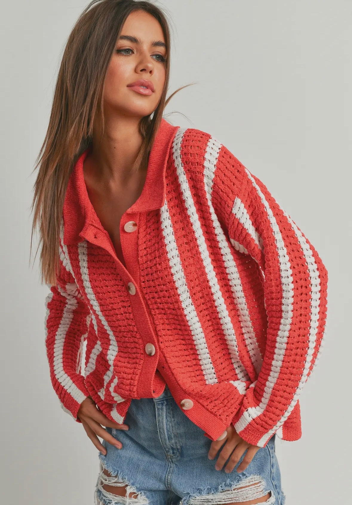 Chenille Sweater Cardigan