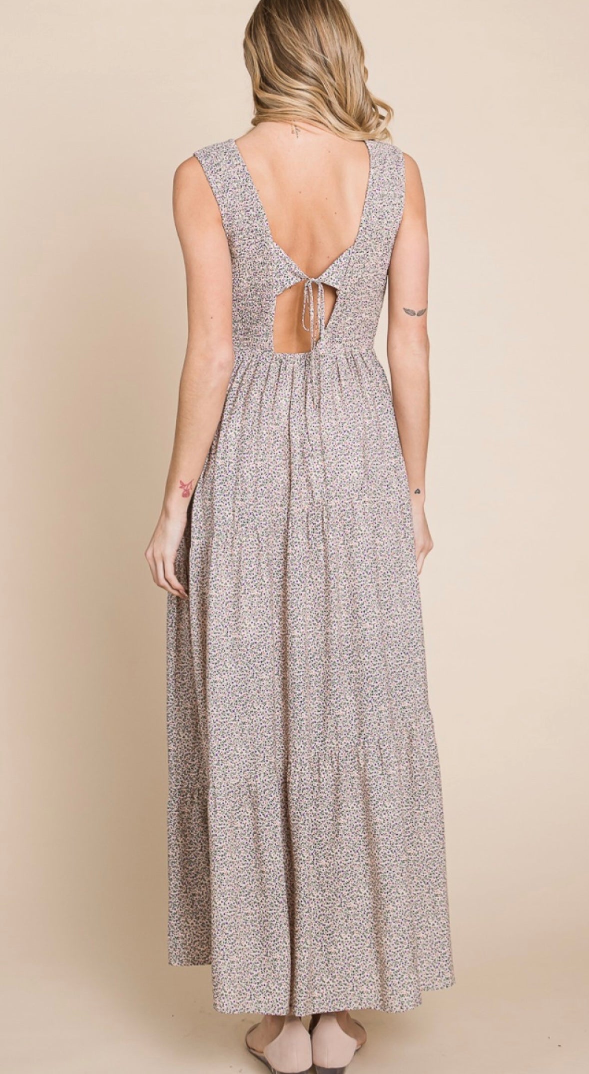 Floral Smocked Maxi Dress