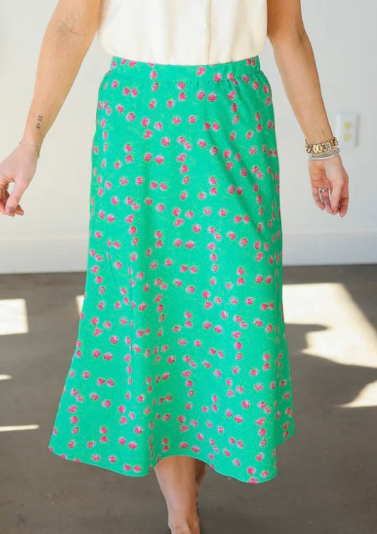 Floral Midi Skirt