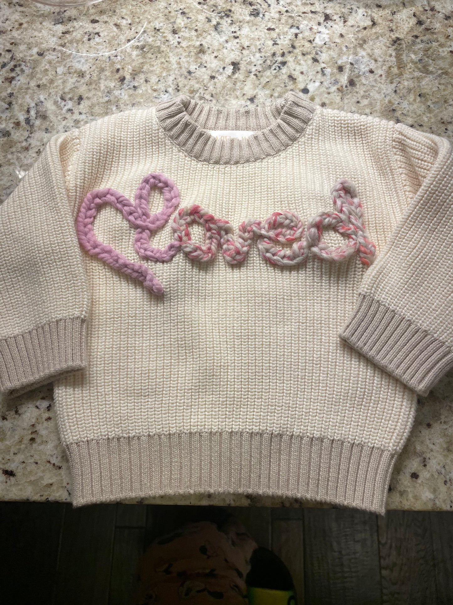 Two Toned Knit Sweater