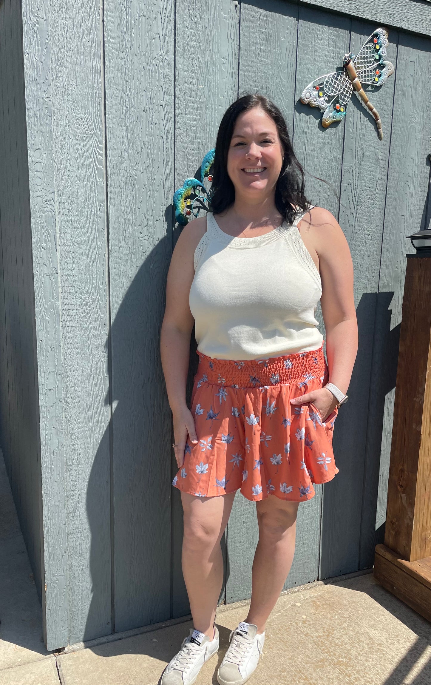 Daphne Floral Flare Shorts