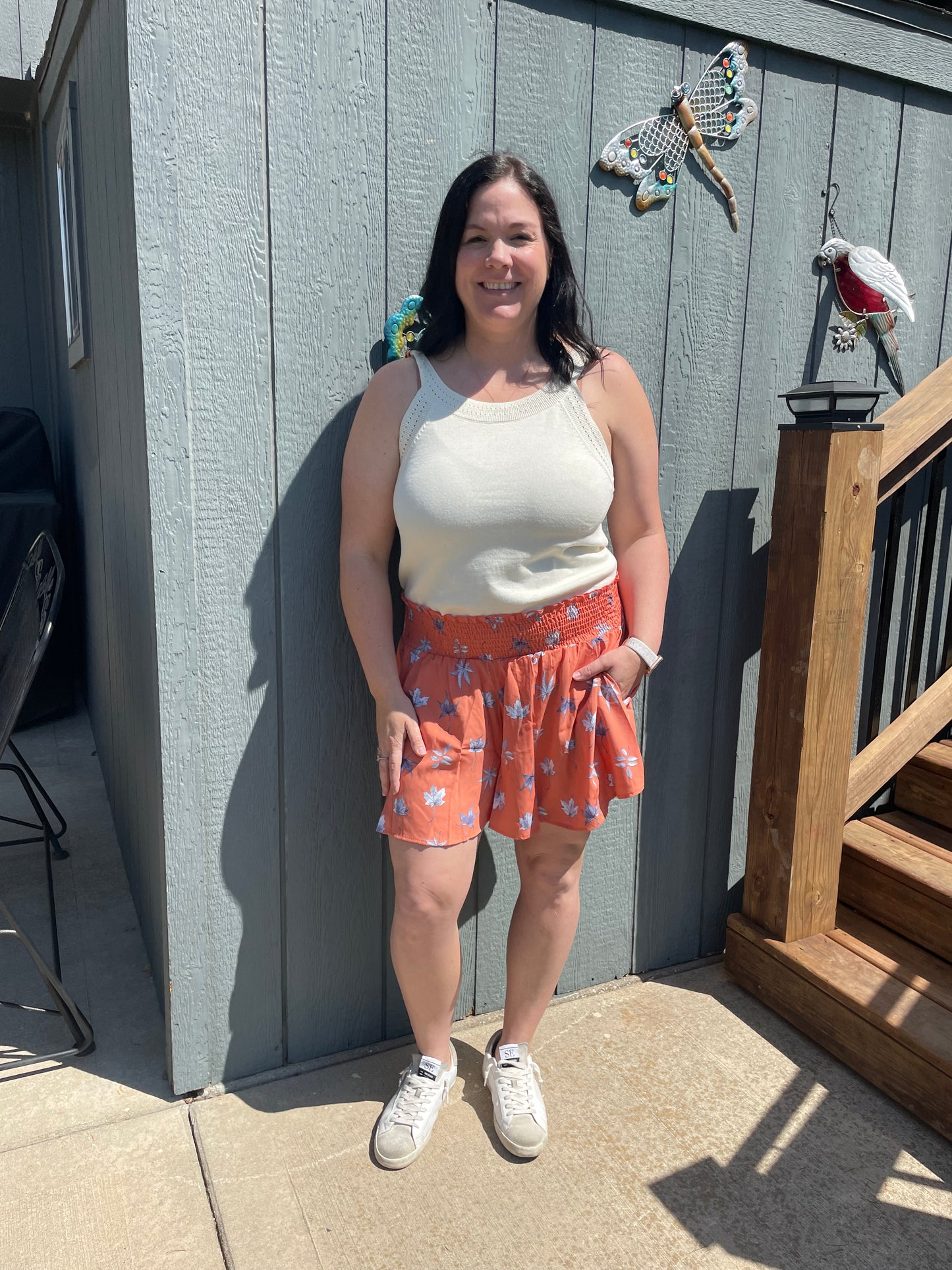 Daphne Floral Flare Shorts