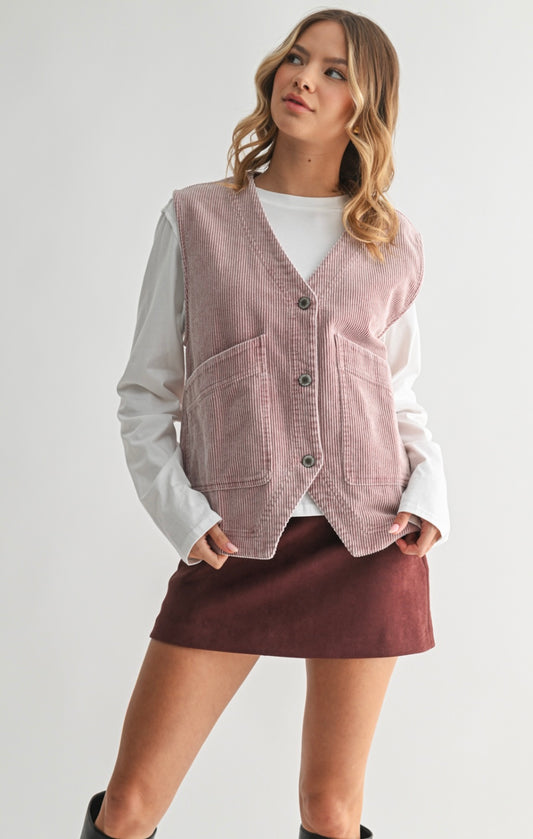 Autumn Corduroy Vest
