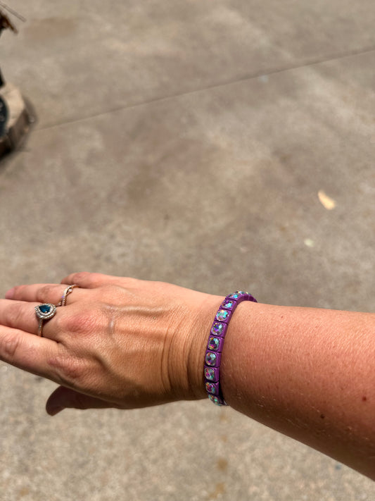 Small bead Purple Bracelet