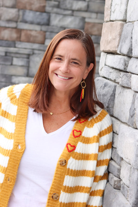 Striped Arrowhead Cardigan