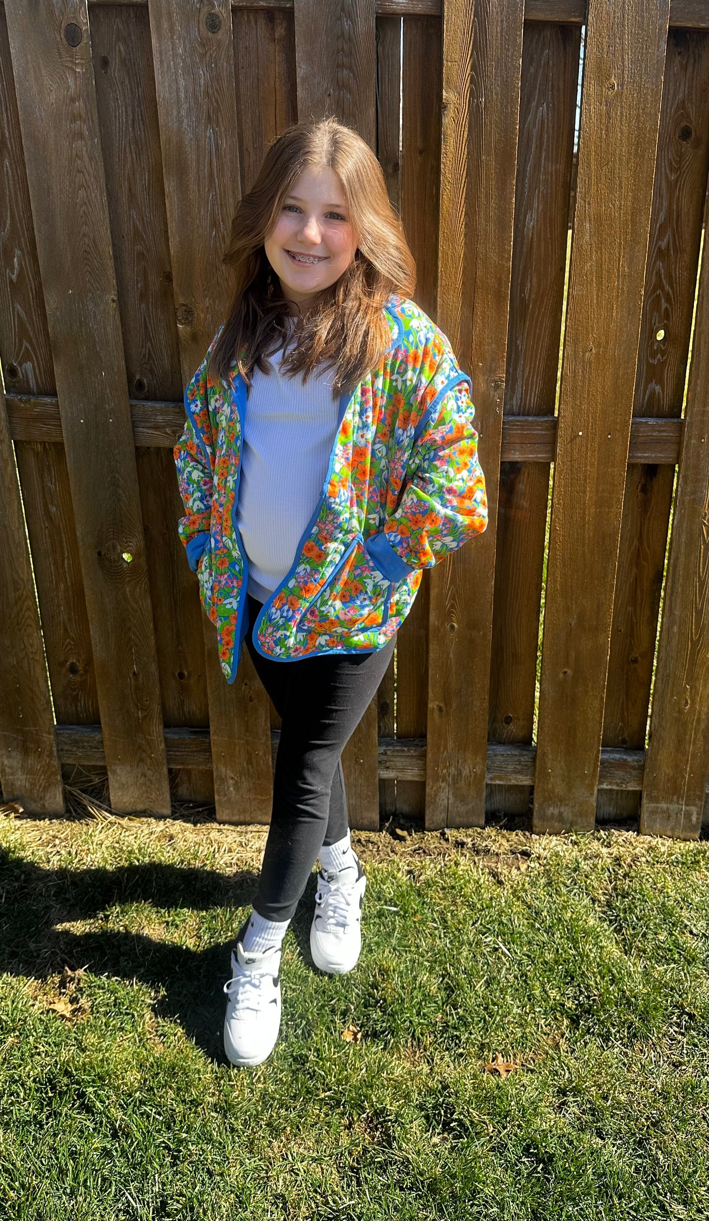 Retro Floral Print Jacket