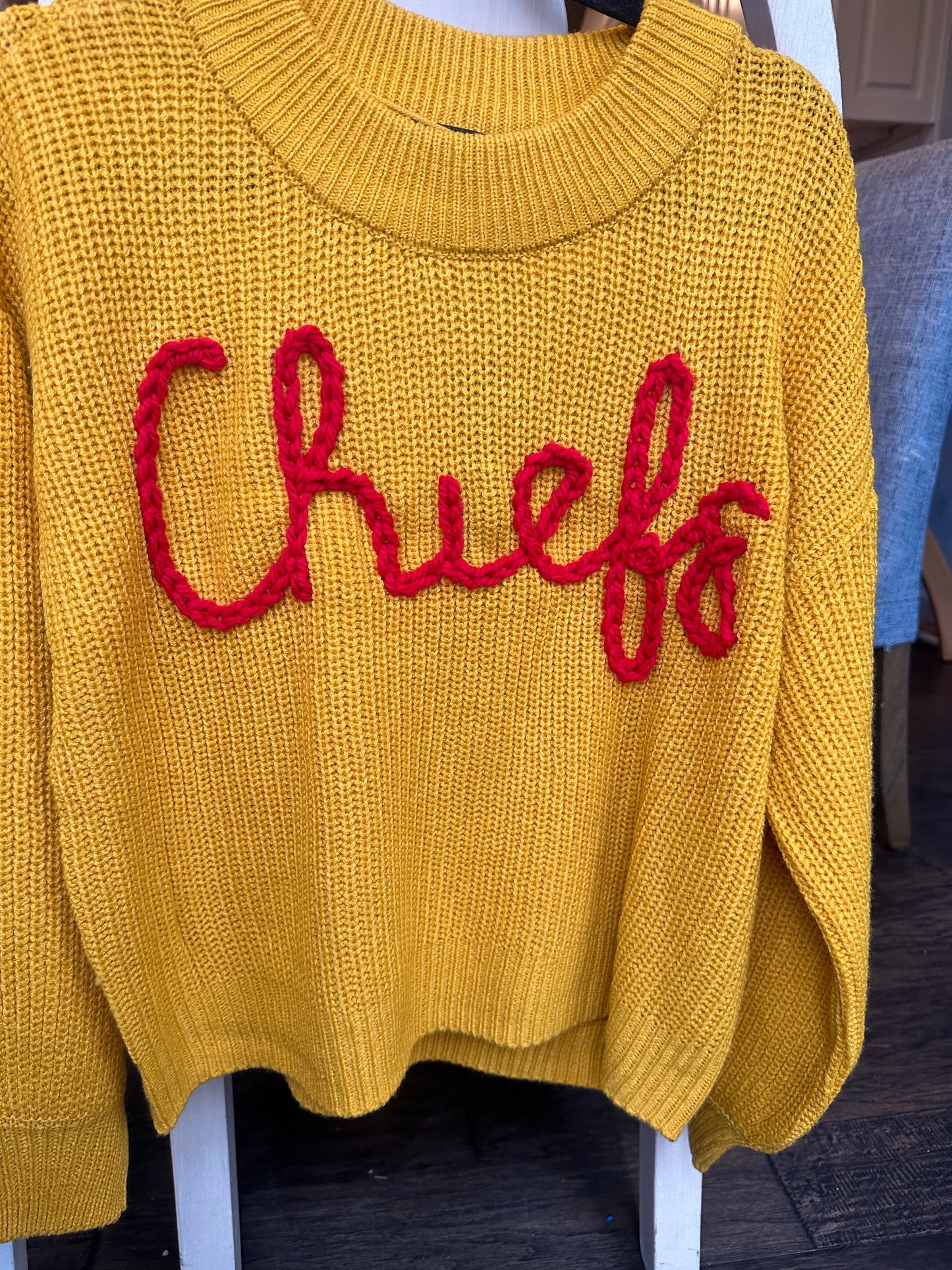 Mustard Chiefs Sweater