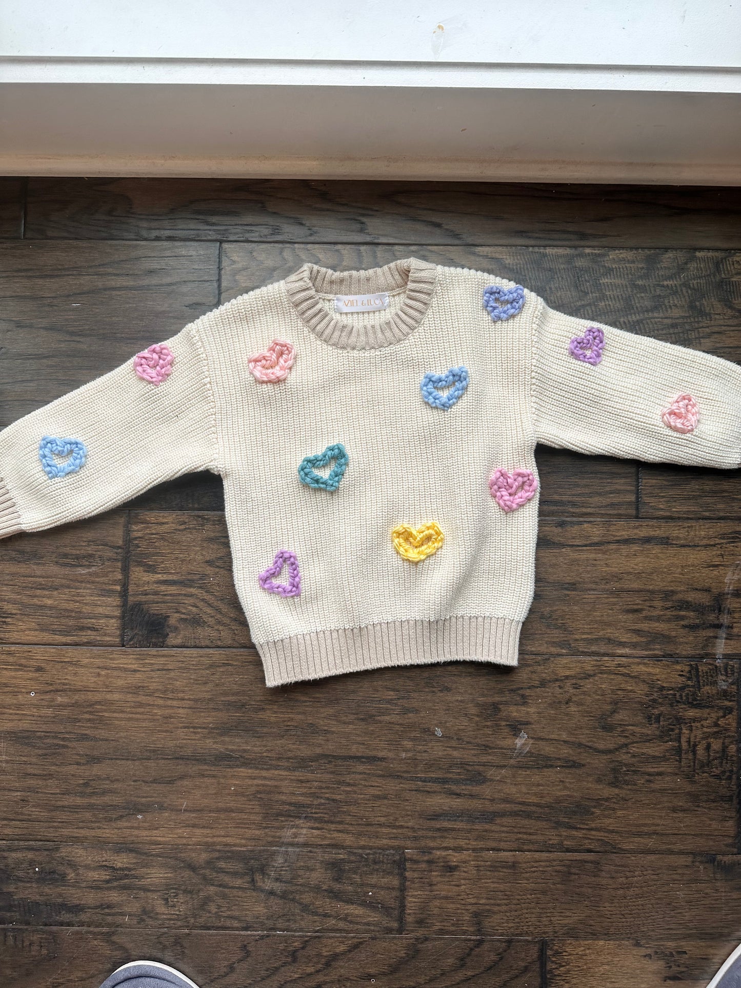 1-2Y Conversation Heart Sweater