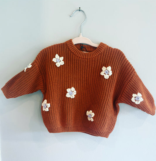 All over Flower Sweater