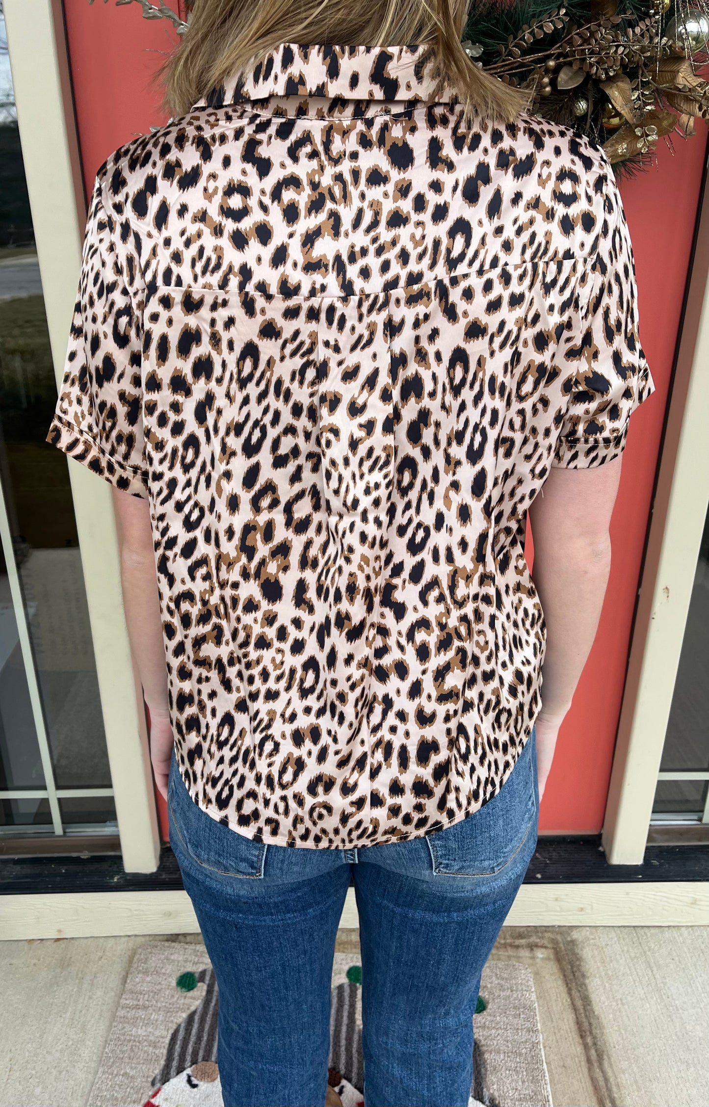 Twisted Leopard Top